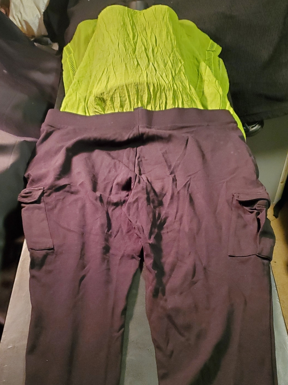 Ashley Stewart Black Size 22/24 Cargo Pant/ashley Stewart Green 22/24 Blouse Top